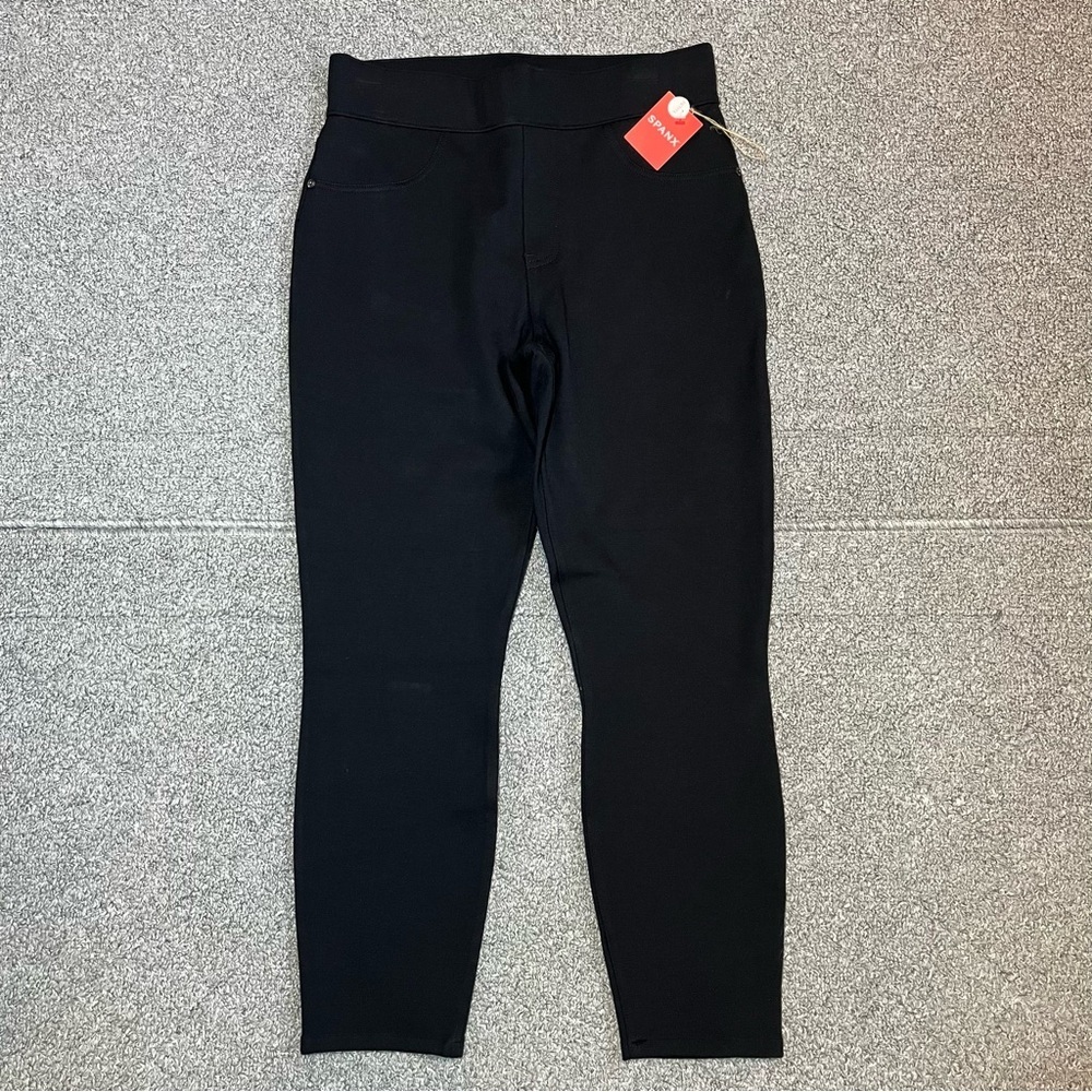 Spanx PBP Ankle 4 Pocket Pull On Pants Womens Size Medium Black Stretch NWT